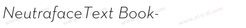 NeutrafaceText Book字体转换